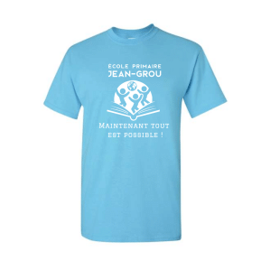 T-shirt de l’école Jean Grou- Blue Ciel